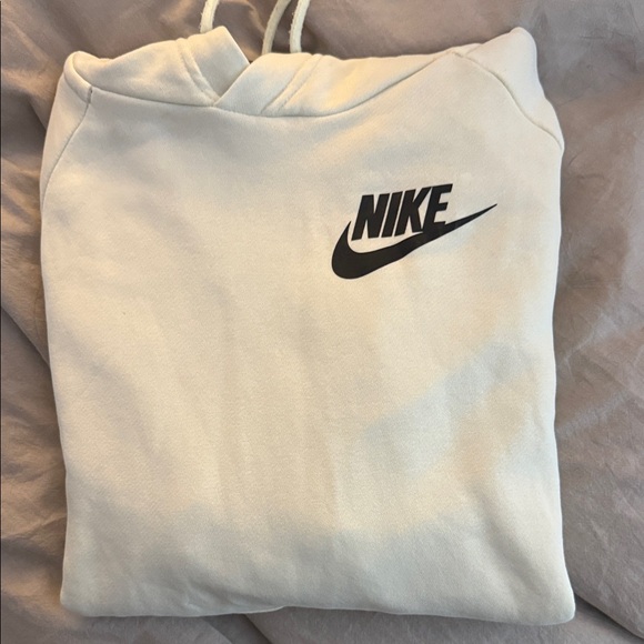 Nike Men's Cream Hoodie Sweater - Picture 3 of 6